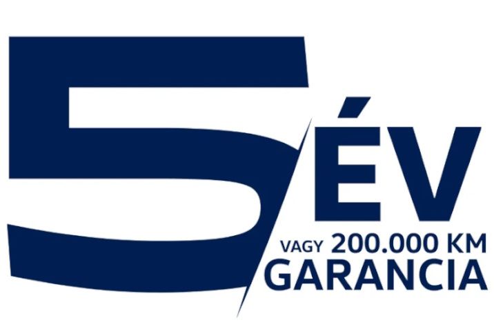 5 év garancia