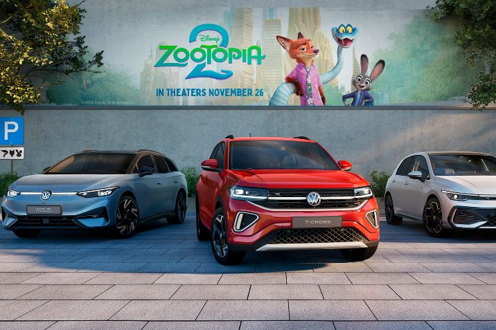 A Volkswagen és a Walt Disney Animation Studios különleges együttműködést jelentettek be a „Zootropolis 2.” mozis bemutatójára, amelyet november 26-án tartanak. Az együttműködés középpontjában a filmben megjelenő három egyedi animációs jármű áll, amelyeket a teljesen elektromos Volkswagen modellek, az ID.3, az ID.4 és az ID.7 Tourer ihlettek. A termékmegjelenés a Volkswagen új, teljes körű kampányának része, amelyet világszerte elindítanak.