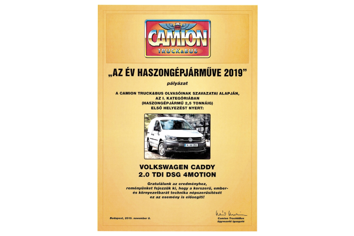 Az év haszonjárműve 2019